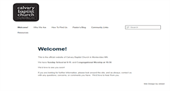 Desktop Screenshot of montecalvarybaptist.org