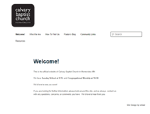 Tablet Screenshot of montecalvarybaptist.org